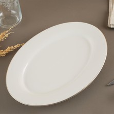 Bg Aryıldız Alisa Gold Kayık Tabak 30 cm