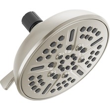Bg Faucet 8-Sprey Fırçalanmış Nikel Duş Başlığı, Delta Duş Başlığı Fırçalanmış Nikel, Duş Başlıkları, 2.5 Gpm Akış Hızı, Spotshield Saten Nikel 75898SN