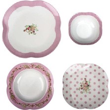 Bg Orient 24 Parça Yemek Takımı Flower Pembe 097O8638481