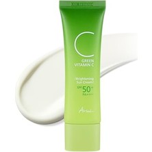 Defne Store Green Vitamin C Brightening Sun Cream 50 ml - C Vitamini ve Niasinamid Aydınlatıcı Güneş Kremi