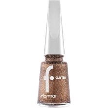 Defne Store Yoğun Simli Şeffaf Oje; Glitter Nail Enamel, GL040 Golden ORCHID-8682536049955