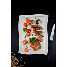 Bg Bone Porselen Servis Sunum Steak Tabağı – Es 40