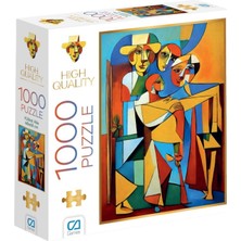 Bg Kübist Aile 1000 Parça 2,2mm Kalınlık 48X68CM Profesyonel Hobi Puzzle Yapboz Serisi