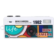 Bg Joyplus Mini Anahtarlık Dijital Fotoğraf Makinesi Retro Filtreli Mini Video Kamera LK-030 (Beyaz)