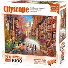 Bg 1000 Parça New York'da Sıcak Yaz Günleri Puzzle - Davis Maclean - 20813