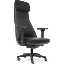 Bg Konak Business Çalışma Koltuğu Large Deri Siyah