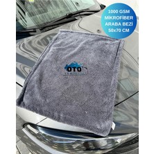 Bg Mikrofiber Araç Kurulama Bezi – 50X70 cm | 1000 Gsm, Çift Katlı, Çizmez, Koku Yapmaz (1 Adet)
