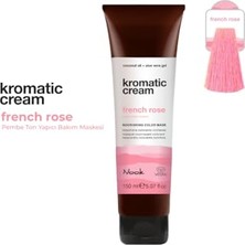 Defne Store Kromatic Cream French Rose Saç Maskesi, 150 Ml, Vegan, Silikonsuz, Organik Aloe Vera ve Hindistan Cevizi Yağı ile Besleyici Bakım, Parlaklık ve Pürüzsüzlük