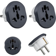 Bg 2 Adet Evrensel Uluslararası Priz Fiş Adaptör Çevirici 16A 250V Seyahat Fişi Dönüştürücü Adaptörü, 200'DEN Fazla Ülkede Abd/avustralya/uk, Ce Sertifikalı