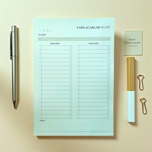 Bg Tarihsiz Masaüstü Planlayıcı, 10 Farklı Planlama, 80 Yaprak (Yapılacaklar Listesi)