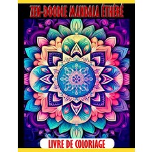 Defne Store Zen-Doodle Mandala Eterik Boyama Kitabı (Fransızca Baskı)