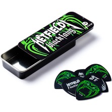 Bg Médiators Jim Dunlop 1,14 mm Hetfield Black Fang 1,14 mm Boîte De 6 Boite De 6 Black Fang