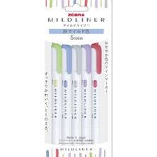 Bg Zebra Mildliner Işaretleme Kalemi 5c-Nc-N Set