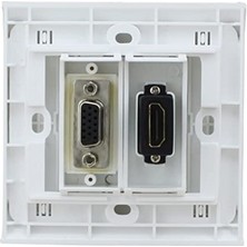 Defne Store Vga+Hdmı Duvar Prizi