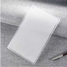 Defne Store Lenovo M10 Plus TB-X606F ile Uyumlu Süper Silikon Tablet Kapak, Renksiz