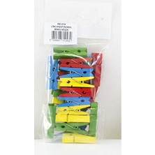 Defne Store 25 mm Renkli Ahşap Mandal