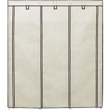 Prime Katlanır Kumaş Elbise Dolabı, 175X150X45 Cm, Bej, RYG12M