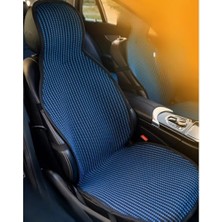 Defne Store Universal 2 Ön+1 Arka, 3'lü Mavi Kilim Oto Koltuk Koruyucu Kılıf Seti