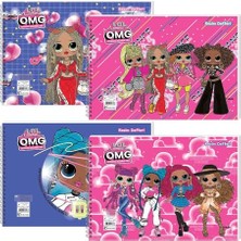 Defne Store L.o.l. Omg 25X35 15 Yapraklı Spiralli Resim Defteri