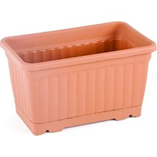 Defne Store Kemer Balkon Kiremit Kmb1 30,5 cm 6 L Tabaklı Saksı Tabağı