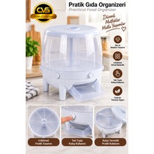 Beny Store Cvs Home Collection 6 Bölmeli 360 Derece Dönebilen Kuru Gıda ve Bakliyat Saklama Kabı Pratik Gıda Organizeri