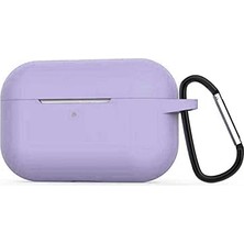 Defne Store Apple Airpods Pro ile Uyumlu Airbag Silikon Kılıf Mor