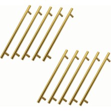 Defne Store Dolap Çekmece Dolabı Kapak Kulpları Gold Altın 224 mm 10 Adet Metal Alteta Set Mobilya Kulp Mutfak