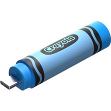 Store 128GB Crayola Usb-C Flash Sürücü, Gök Mavisi - 300MB/S'YE Kadar Okuma Hızı, USB 3.2 Gen 1, USB Type-C - Pastel Boya Şekilli Sürücü - SDCZIC-128G-G46B