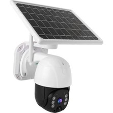 Store Solar Panelli Su Geçirmez Gece Görüş Destekli Wifi Bağlantılı Güvenlik Kamerası