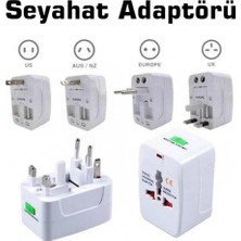 Store Universal Çoklu Priz Çevirici Dönüştürücü Seyahat Adaptörü, 150+ Ülke (Al-In-One)