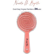 Prime Professional Üç Boyutlu Oval Saç Fırçası Pembe x 24 Adet