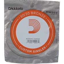 Defne Store BW022 Akustik Tek Tel, 80/20 Bronze Wound, 022, Paket=5x