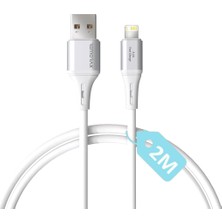Store USB A-Lightning, 2metre, 3.1A Hızlı Şarj Kablosu, Wahoo (1AD x 2metre Beyaz)