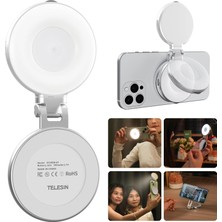 Store C03 Manyetik Selfie Işığı, 3'ü 1 Arada Manyetik Selfie Işığı, Magsafe ile Uyumlu, CRI97 360° LED Cep Telefonu Işığı, Aynalı, Iphone/android Için, Selfie/fotoğrafçılık/tiktok/zoom Aramalar