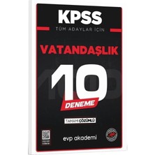 Kpss Tüm Adaylar Için Vatandaşlık 10 Deneme Tamamı Çözümlü Evp Akademi