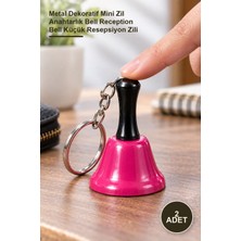 Yenilig 2 Adet Anahtarlık Resepsiyon Zili – Metal Dekoratif Mini Zil Anahtarlık Bell Reception Bell Küçük Resepsiyon Zili