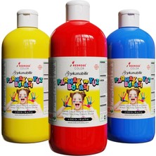 Prime Kırmızı-Mavi-Sarı Parmak Boyası 3'lü Set 3X500GR