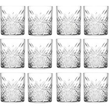 Defne Store Bardak, 12 Adet Lüx Viski Bardağı Timeless Kristal Dekorlu Takımı 86958866298632AYBABASTORE