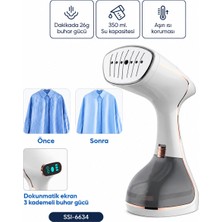 Store Buharlı Kırışıklık Giderici Dik Ütü 2 Mod 320ML Su Kapasite Dk 26G Buhar Dokunmatik Ekran SSI-6634