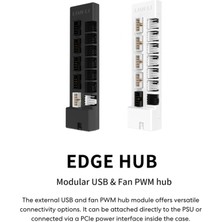 Store Evrensel USB ve Pwm Fan Hub, Siyah (EG-HUB01B)