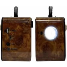 Store Nostaljik Radyo Bluetooth Bağlantılı Müzik Kutusu Ahşap