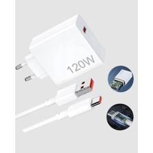 Store 120W Süper Hızlı Şarj Adaptörü – Type-C Kablo Dahil, Yüksek Voltaj Korumalı