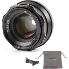 Store Nikon Z6 Z7 Z50 Için Kompakt Aynasız Nikon Z-Mount Kameralar Için Uygun 35 mm F1.2 Büyük Diyafram Aps-C Manuel Odaklı Lens - Siyah