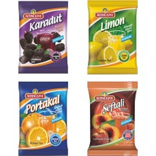 Defne Store Şeftali-Karadut-Limon-Portakal Toz Içecek Soğuk; 450 G, 4'lü Paket