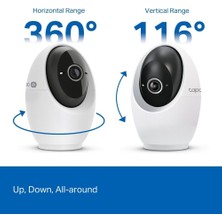 Store C260 | Akıllı Wi-Fi Güvenlik Kamerası | 4K 8mp | Yüz Tanıma | Aı Algılama | Gelişmiş Gece Görüşü | Fiziksel Gizlilik | 360° Görüntüleme | Çift Yönlü Ses | Microsd & Bulut Destekli