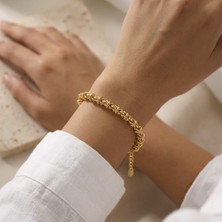 Mith Sb Takı Doç Zincir Bileklik | 14K Altın Kaplama