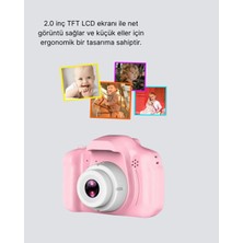 Store 8 Megapiksel Mini Çocuk Kamerası Hd Ekranlı Darbeye Dayanıklı ve Şarjlı