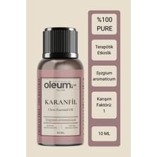 Oleum Lab Karanfil Uçucu Yağı 10 ml %100 Pure & Terapötik Etkili (Ağız ve Diş Sağlığı / Immunomodülatör)