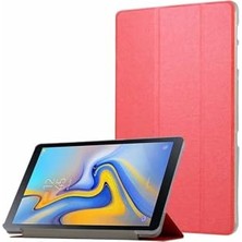 Defne Store Galaxy Tab A T590 Uyumlu Smart Cover Standlı 1-1 Kılıf Kırmızı