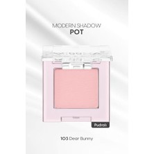 Defne Store Mat Pudra Dokulu Tekli Göz Farı Modern Pot (103 Dear Bunny)